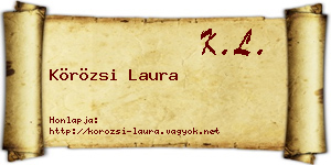 Körözsi Laura névjegykártya